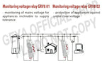 GEYA Voltage Monitoring Device Over-voltage and Under-voltage Protection Relay DC 12V 24V 48V 110V 220V 240V