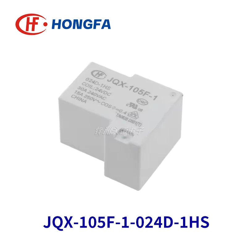 1Pcs New Original HF/ JQX 105F -1 -005D 012D 024D -1HS 30A 240VAV 4PIN DC5V 12V 24V Relays HF105F-1-005D-1HS JQX-105F-1-220A-1HS