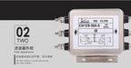 Three-phase Three/four-wire 380V AC Power Supply EMI Filter Servo Inverter Anti-interference CW12B-60A-S