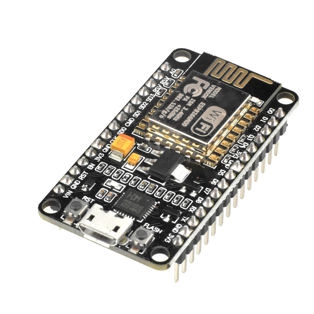 Nodemcu Lua V2.1 ESP8266 ESP-12F WIFI Development Board Micro USB- CH9102X Blackboard with FLASH Button And RST Button
