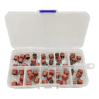 50Pcs/box 382 Circular Plastic Fuses Assortment Kit, 9 Values (0.5A-10A) Cylindrical Electrical Fuse Set for TV PCB Repair