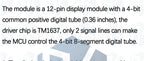‌4-Digit 7-Segment LED Display Module with 74HC595 Shift Register (Serial Interface) for Arduino
