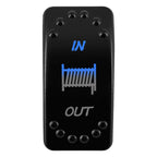 12V/24V Waterproof DPDT Momentary Rocker Switch ON-OFF-ON Arrows Winch In/Out Up/Down Toggle for Jeep, Dump Trailer, Truck, Boat