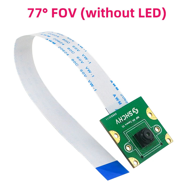 Raspberry Pi 5 8MP Camera Night Vision IMX219 77° 130° 200° FOV Fisheye MINI CSI Interface + 2 Infrared Light for RPI 5 Pi5