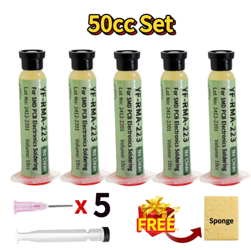 RMA-223 10cc Flux No Clean Flux Soldering Iron Welding Flux Consumer Electronics Repair Solder Paste For Phone LED BGA SMD PGA