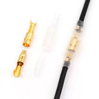 20 Sets 4mm Auto Electrical Connectors Male Female Wire Terminals with Insulation Cover for Car Motorcycle Wiring Harness