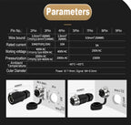 EW-LP16 IP68 Waterproof 20A 600V AC 2Pin 3Pin Crimping Quick Connection Power Aviation Connector Male Plug Female Socket Panel