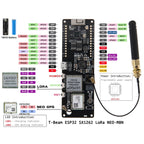 LILYGO T-Beam Meshtastic 433MHz 868MHz 915Mhz V1.2 ESP32 LoRa GPS WiFi Bluetooth Module LoRaWAN Development Board OLED Display