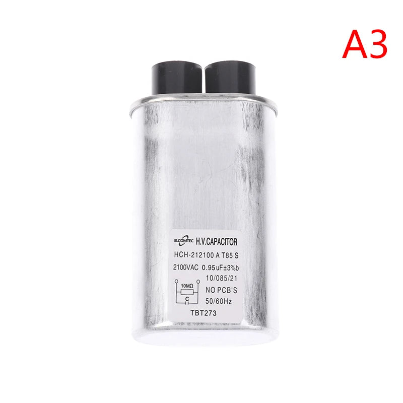 1Pc For Microwave Oven Capacitor Parts 0.85uF / 0.9uF / 0.95uF / 1.0uF / 1.05uF / 1.08uF Microwave Oven High Voltage Capacitor