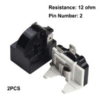 Starting Relay Refrigerator PTC Starter Relay Replacement 1/2/3/4Pins 12ohm Compressor Overload Protector
