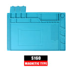 Adsorption Soldering Mat Platform Heat-Resistant Magnetic for BGA Soldering Station Silicone Repair Pad