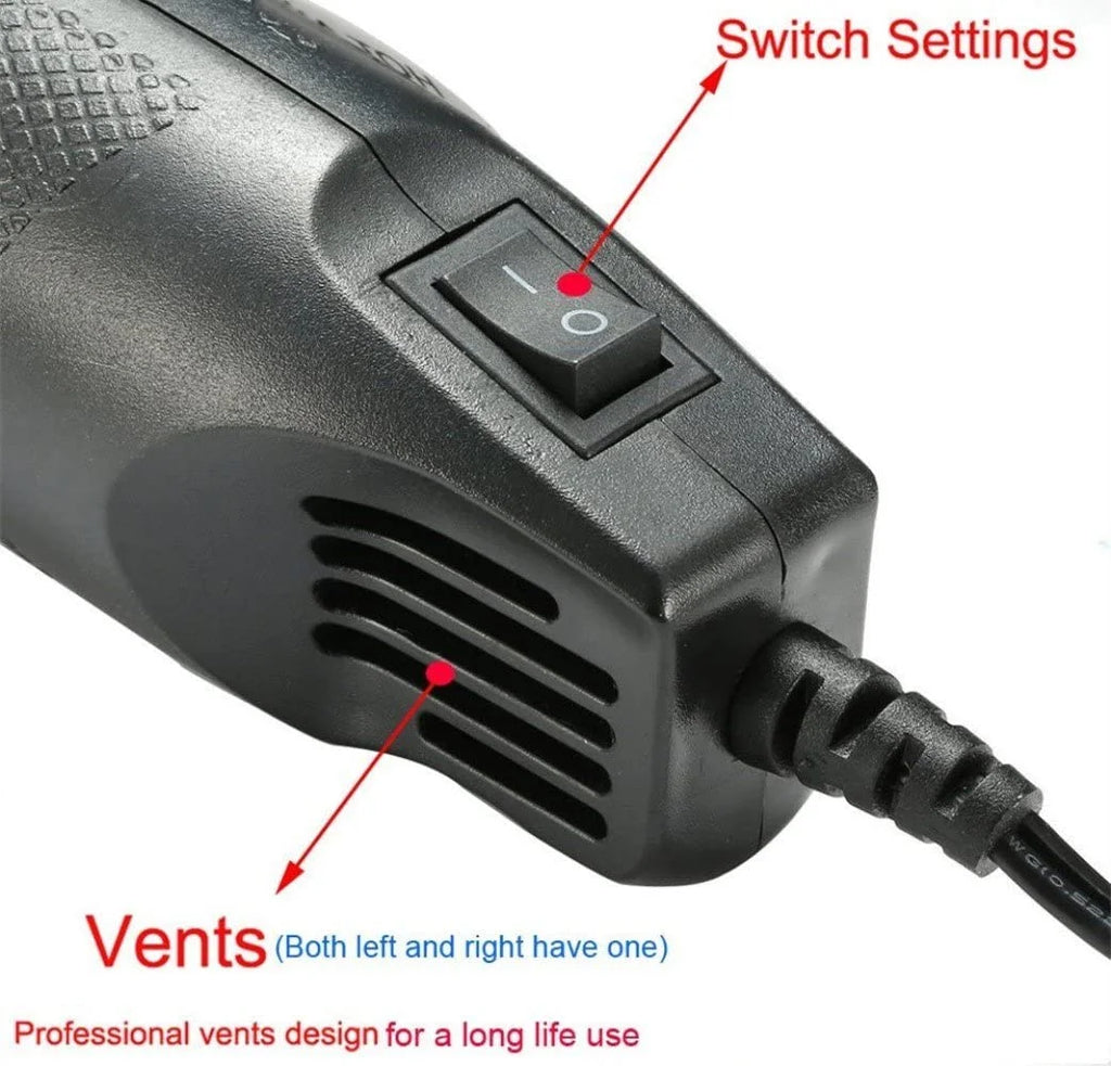 328/127pcs Heat Shrink Tube 2:1 Shrinkable Wire Shrinking Wrap Tubing Wire Connect Cover Protection with 300W Hot Air Gun