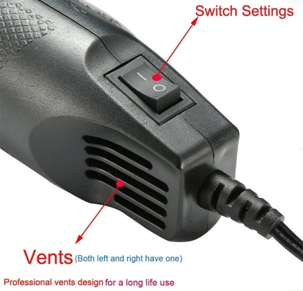 328/127pcs Heat Shrink Tube 2:1 Shrinkable Wire Shrinking Wrap Tubing Wire Connect Cover Protection with 300W Hot Air Gun