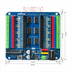 OSOYOO Breakout Board for 30-Pin or 38-Pin ESP32-WROOM/WROVER & ESP8266 NodeMCU, Not for ESP32-C/S/H/P Series