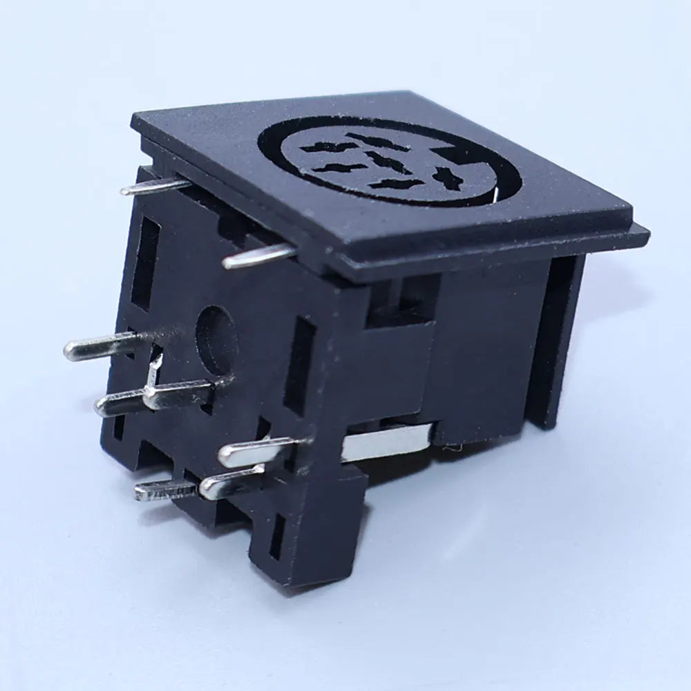Yanxi 4 5 6 7 8 Pin Female Socket Connector Terminal Socket DIN Interface Keyboard Mouse Plug  PCB Panel Mount Power Jack