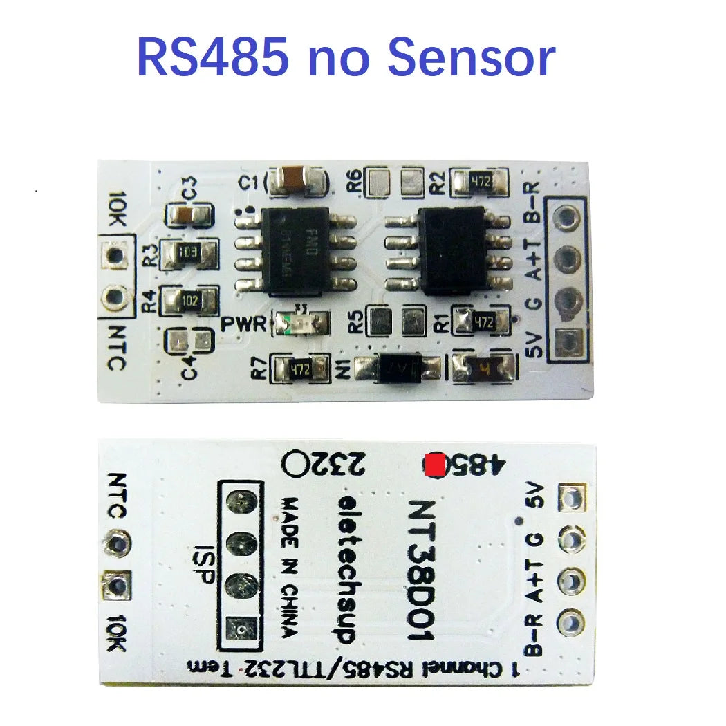 1k-100K Resistance to RS485 RS232(TTL) Converter 10K 3950 NTC Thermistor Temperature Acquisition Module