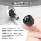 Digital LCD Display Universal Smart Car TPMS Tyre Pressure Monitoring System Auto Security Alarm Solar Charging