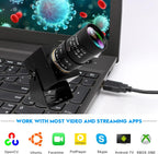 SVPRO Ultra HD 16MP USB Camera 4656x3496 IMX298 USB Webcam Optical CS Zoom Camera for Industrial Inspection Machine Vision