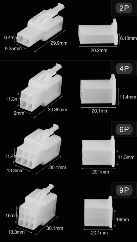 5/10Sets 2.8MM Connector 2P 3P 4P 6P 9P Electrical Wire Connector Male Female Cable Terminal Plug Kits Cars Motorcycles