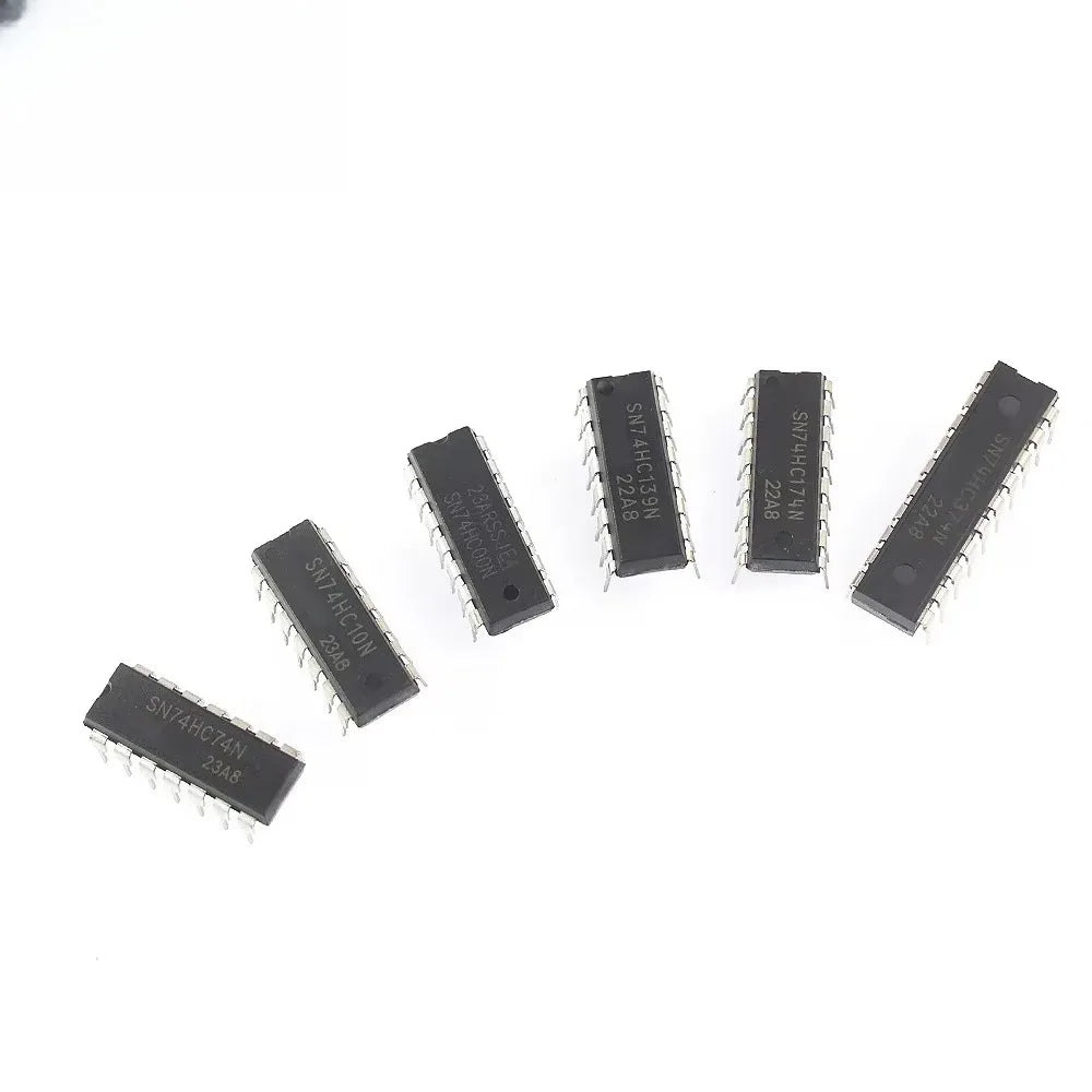 30pcs Logic IC Integrated Circuit 74HC Series Assortment Kit 74HC595 74HC573 74HC393 74HC00 74HC30 DIP Register Chip Driver