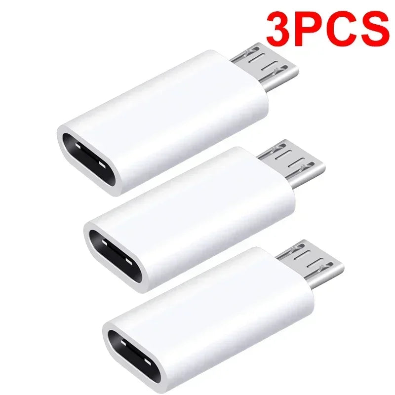10-1Pcs Type C Male To Micro USB Female Adapter OTG Converter Micro-B To USB-C Connector Phone Charger Cable Adapter For Samsung