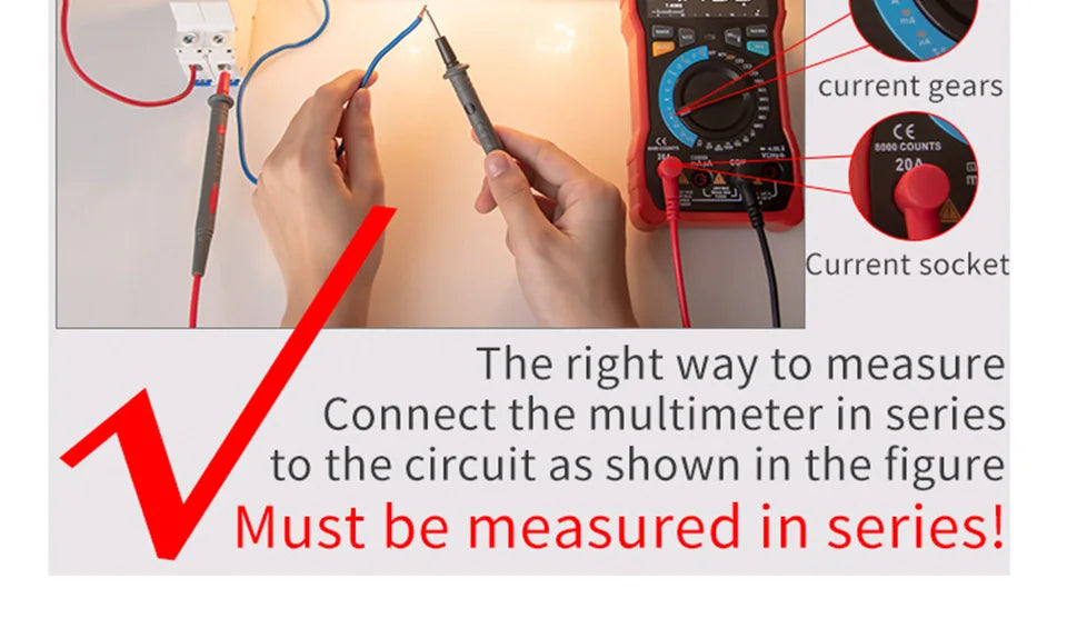 ANENG M109 Smart Multimeter Tester AC/DC Voltage Voice Broadcast Meter NCV Capacitance Continuity Professional Electrical Tools