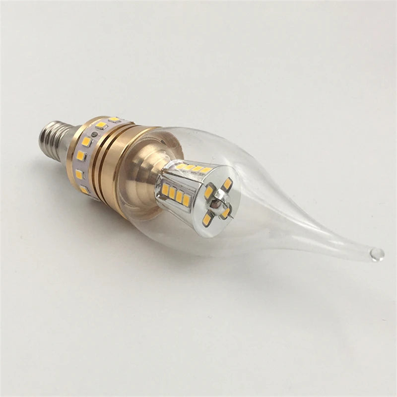 New E14 LED Bulb 10W 12W 15W LED Candle Light AC220 240V Lamp Cold White/Warm White Glass Bulb Retro Antique Vintage Style