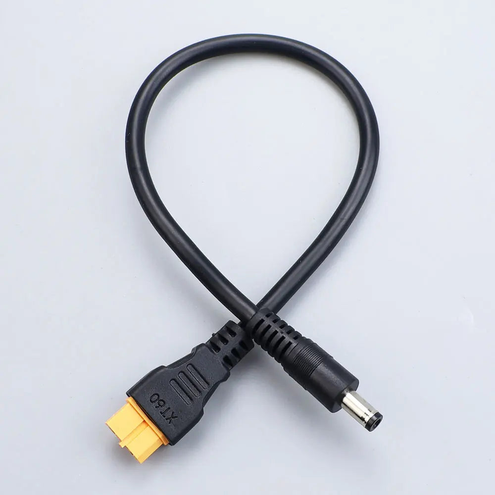 XT60 Plug Male Female Connector to DC 5525/DC5521 Battery Charging Adapter Power Cable For Fly FPV Multirotor Field Repair 15A