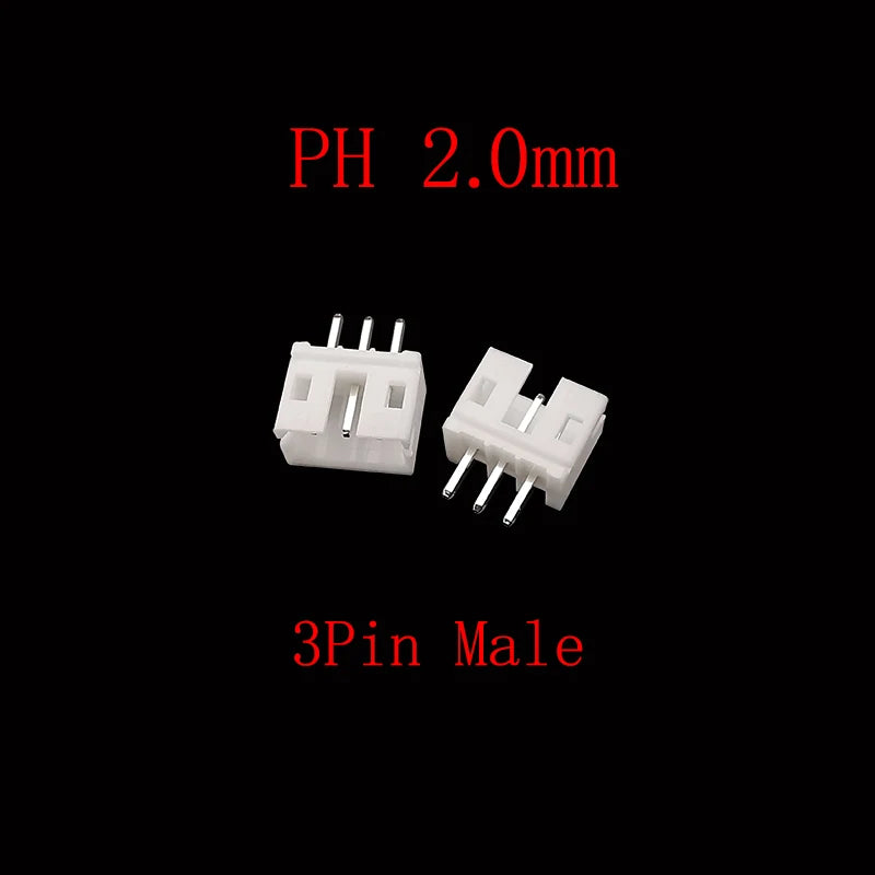 100Pcs PH 2.0mm Pitch 2/3/4/5 Pin JST Connector Plug Male Female Socket Shell Terminal Plastic Housing Header Wire Connectors