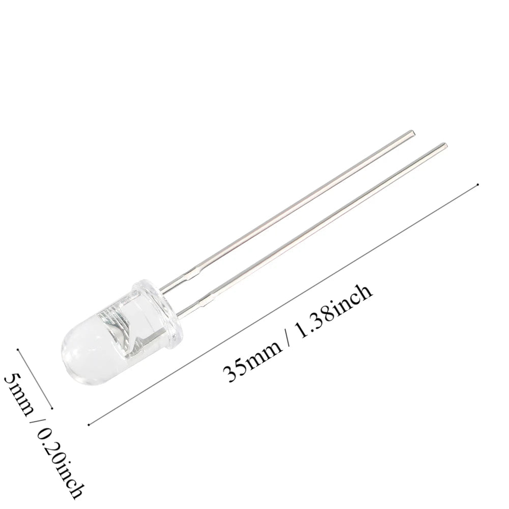 10 Sets Infrared LED Emitter & Receiver Kit 3mm(F3) 5mm(F5) 940nm Diodes 1.4-1.6V 20mA for Sensor Remote Control Projects