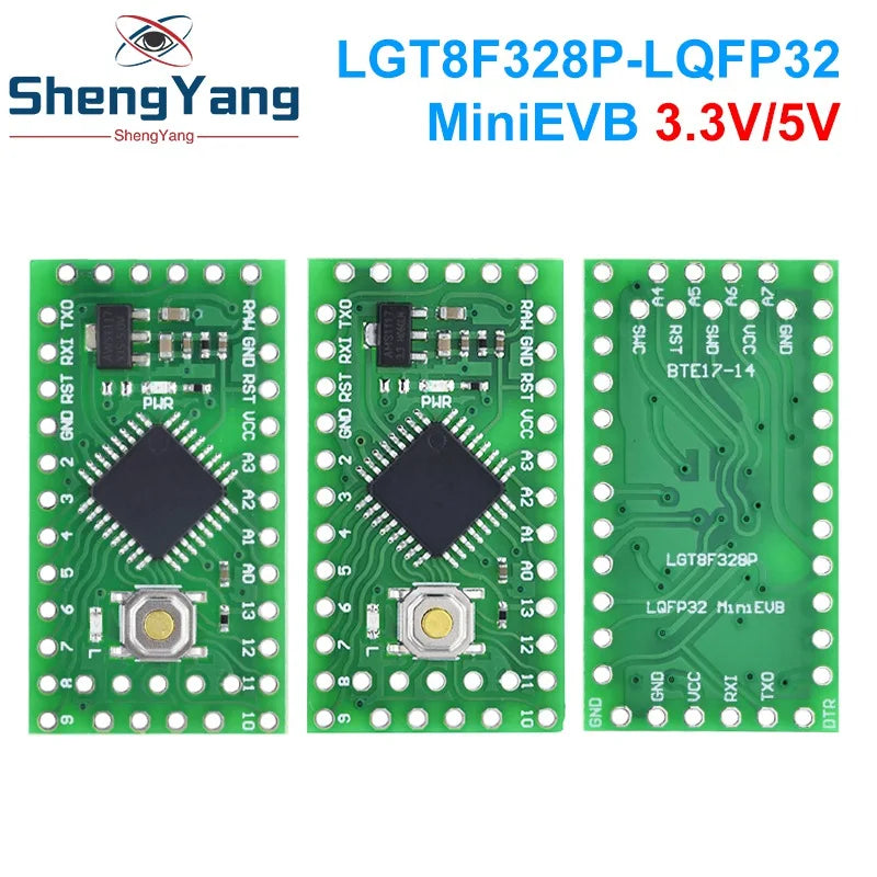 TZT LGT8F328P LQFP32 MiniEVB 3.3V / 5V Replaces Pro Mini ATMEGA328P Fully Compatible For Arduino USE HT42B534-1 Driver