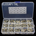 150pcs 5*20mm Fast-blow Glass Tube Fuses Car Glass Tube Fuses Assorted Kit with Box Fusiveis 15Kinds 0.1A-30A Household Fuses