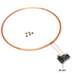 DC 5V 24V 200mm Wireless Power Supply Transmitter Coil  Induction Receiver LED Light  Lamp Toys Robots  Model