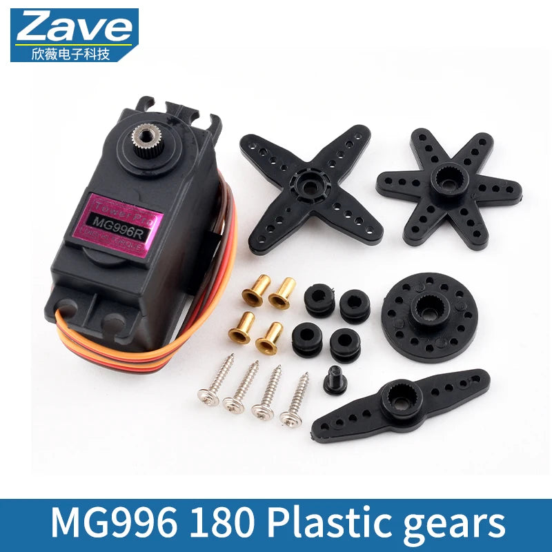 SG90 MG90S MG945 MG995 MG996 Servo Motor Suitable for Arduino UNO DIY Robot Arm Helicopter Ship Model Metal/Plastic Gears
