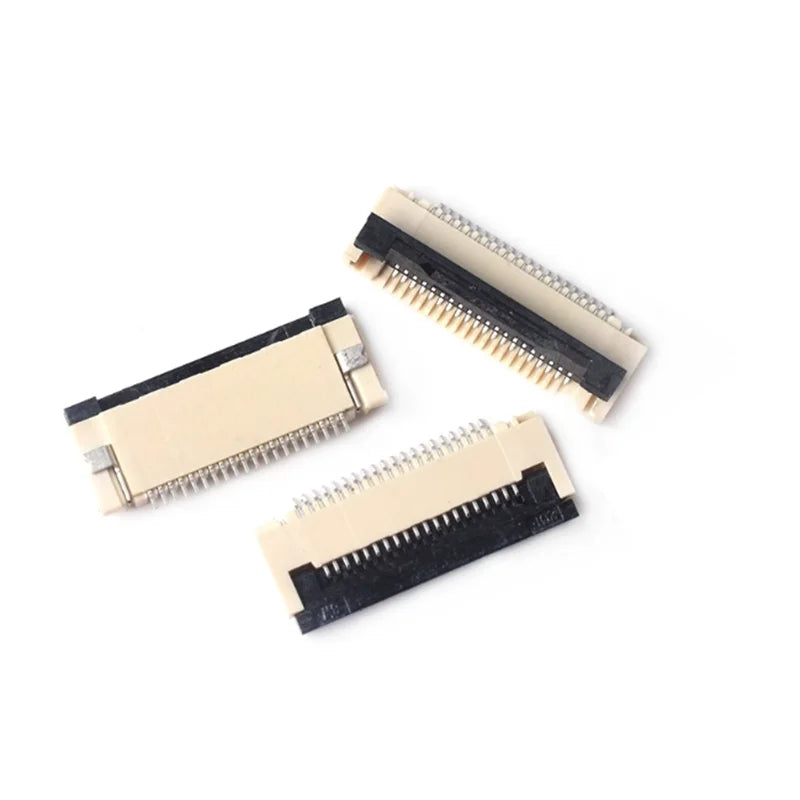 10PCS FPC Connector 0.5mm/1.0mm Pitch Drawer type Upper/ Bottom contact Type Socket FFC Flat Cable Socket 4P 5P 6P 8P 10P-60Pin