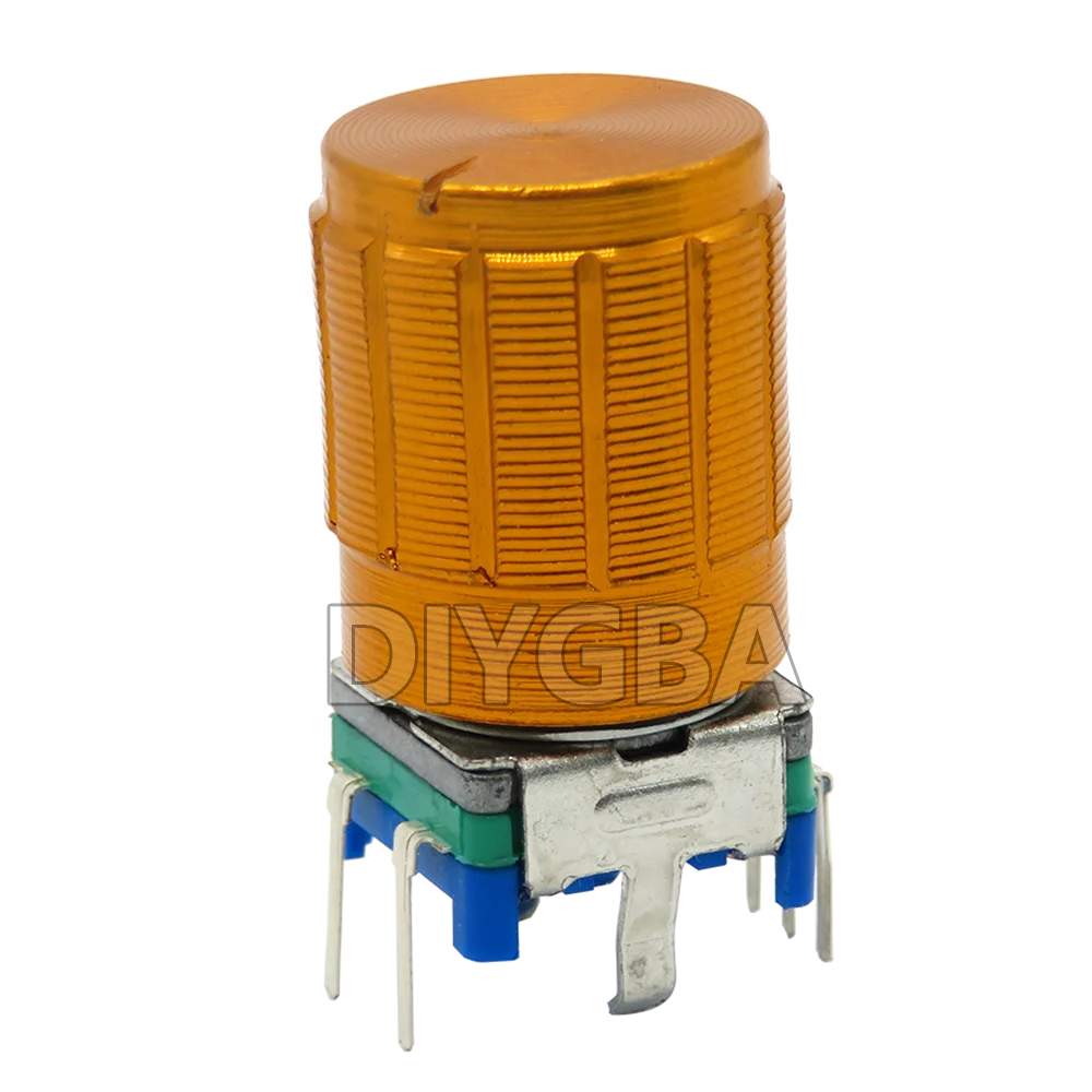 10PCS Half / Plum Axis Rotary Encoder, Handle Length 5Sets 15mm 20mm Code Switch/ EC11/ Digital Potentiometer With 13/15*17 Cap