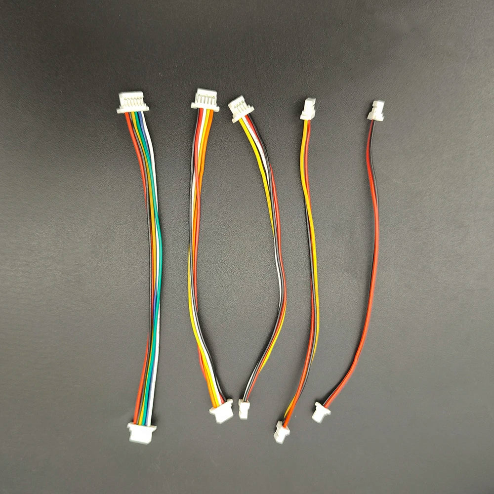 10/20Pcs JST SH1.0 SH 1.0mm Wire Cable Connector 2/3/4/5/6/7/8Pin Terminal Plug Electronic Line 28AWG 10cm Single/Double Head
