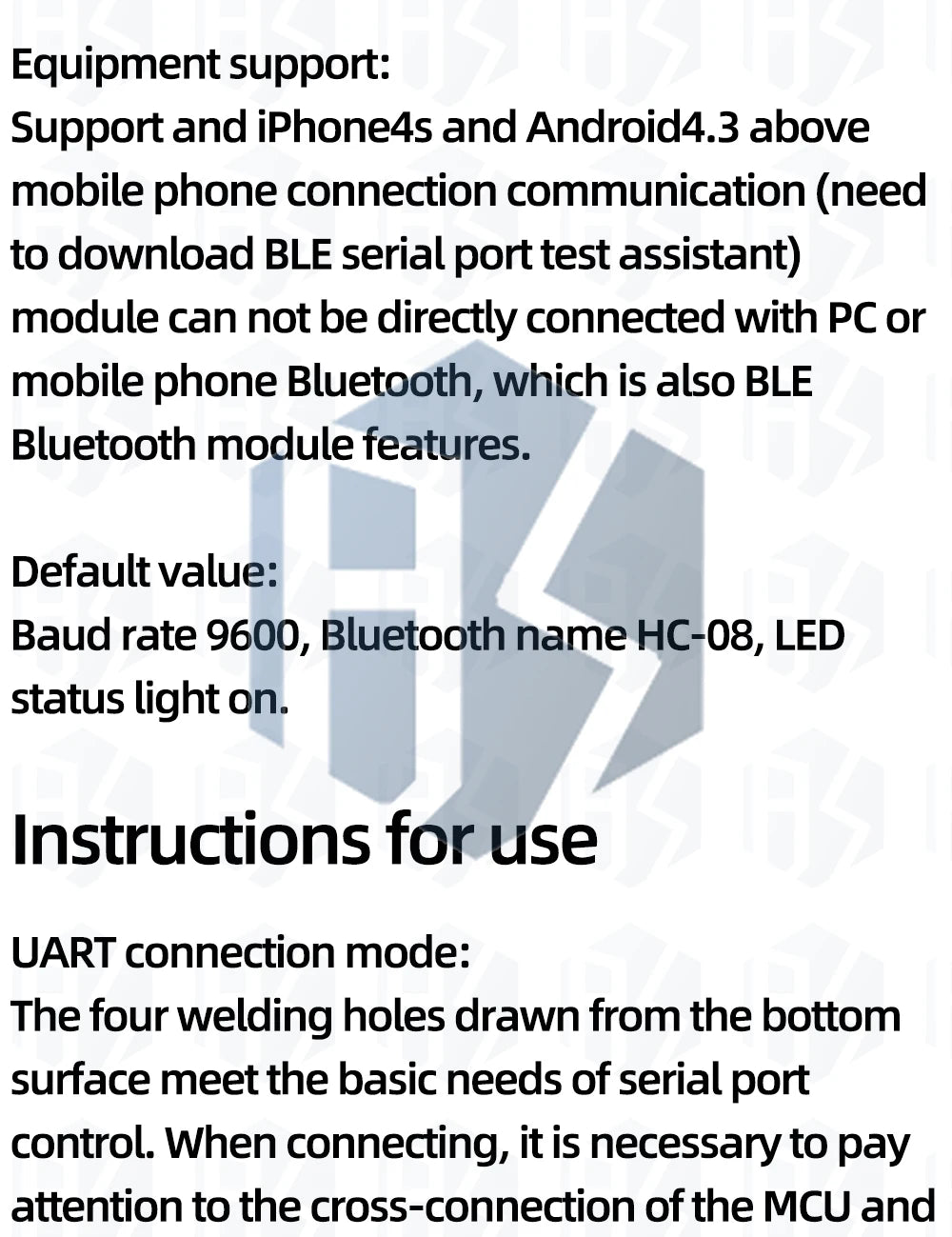1PCS HC-08 Low-Power Bluetooth Module – BLE 4.0 UART Serial Port for Arduino Projects