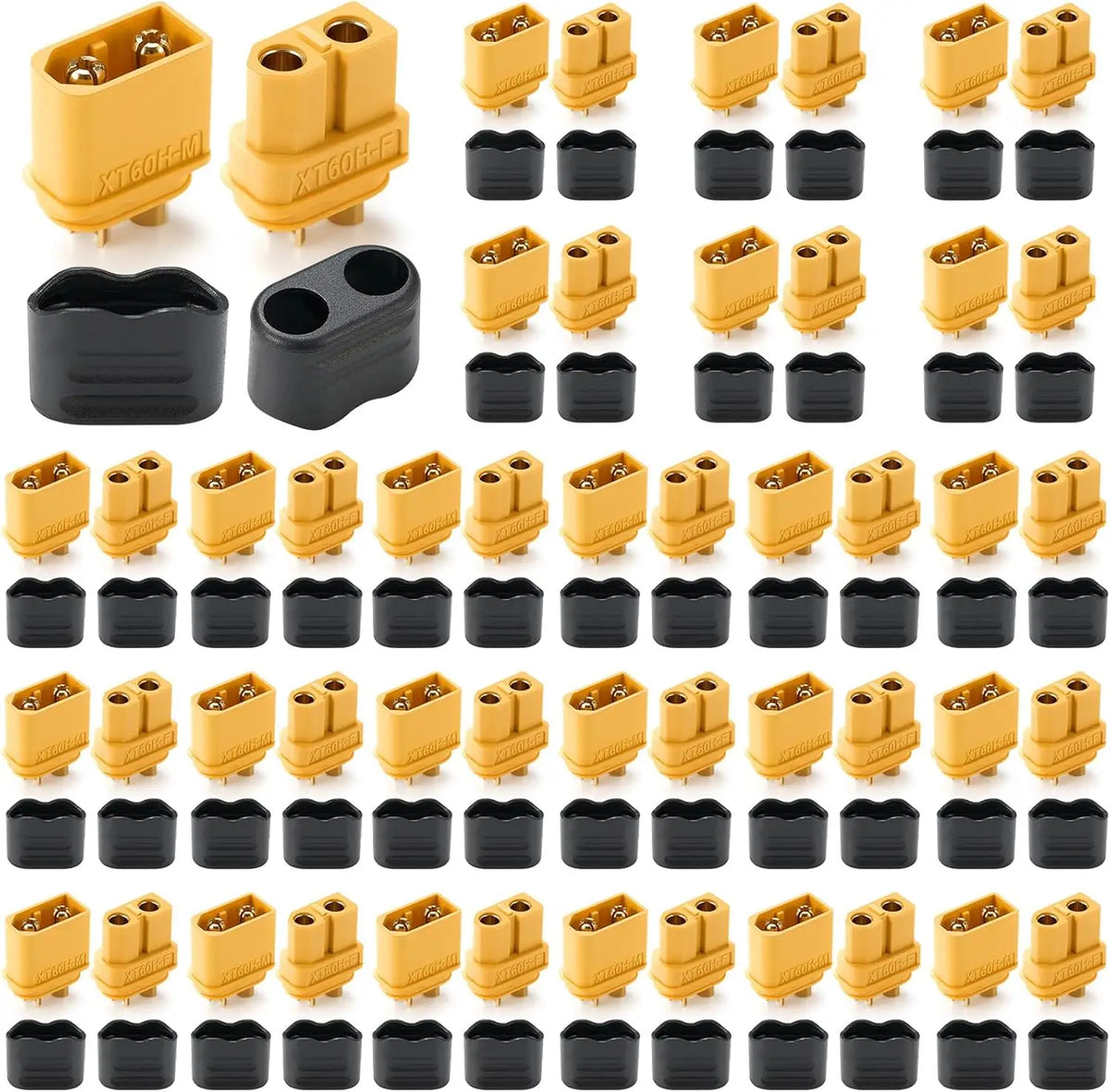 20 Pair XT60/XT60H Connectors (XT60 Upgrade) Male Female Bullet Connectors Plugs for RC Parts Lipo Battery