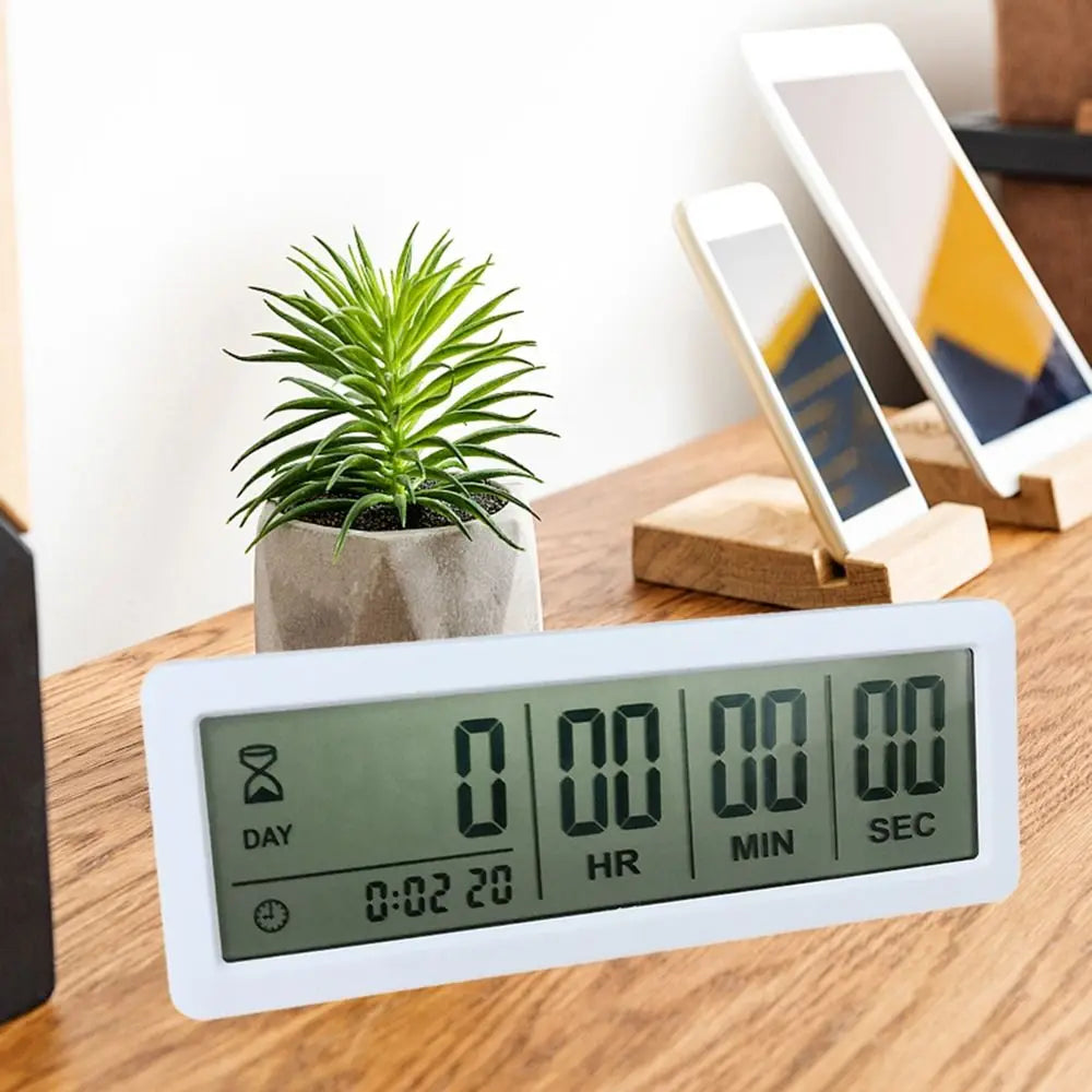 999 Days Digital Countdown Timer Digital Display Time Management Count Down Clock Electronic Reusable Countdown Clock Home Use