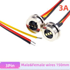 1/3/5 Pair Circular Shape Magnetic Pogo Pin Connector 1 2 3 4 5 Pole Male Female Probe DC Power Charging Round Profile