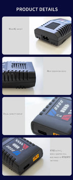 ToolkitRC C4 Charger 50W 5A AC XT60 Plug Charger for RC FPV Racing Freestyle Drone LIPO LIHV LIFE 2~4S NIMH NICD 5~8S Batteries