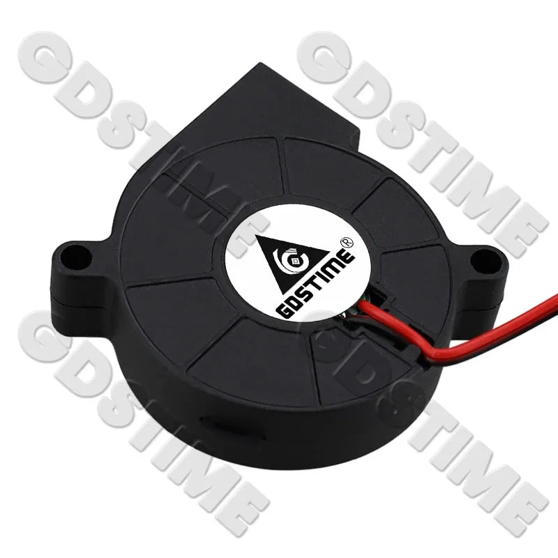 Gdstime 5015 Blower Fan 24V 12V 5V 50MMx15MM Turbine Radial Fan 5015 Dual Ball High Speed Cooler for 3D Printer Parts Cooling