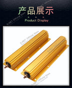 1Pcs 300W RXG24 High Power Gold Aluminum Housed Resistor/Current Limiting Precharge Decoder Resistor 0.1 3 4 5 20 10 Ohm 10K Ohm