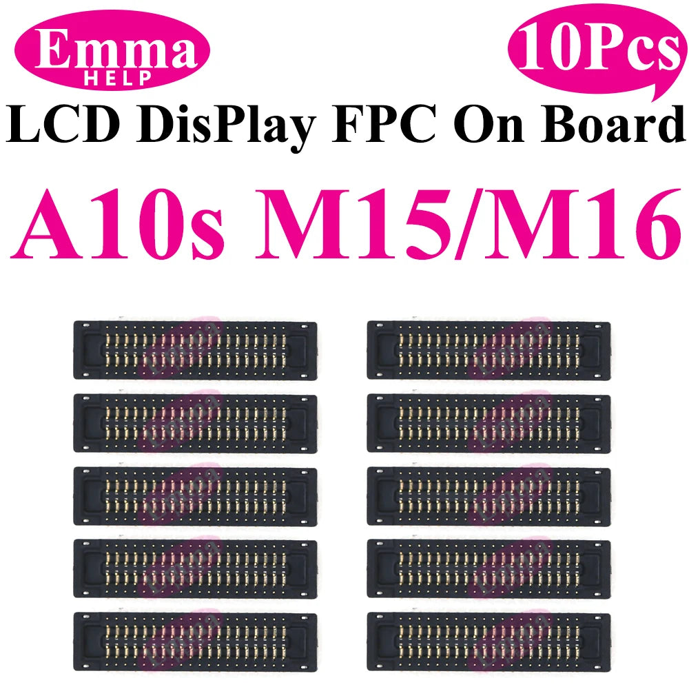 EmmaHelp FPC Connector Display Screen For Samsung LCD FPC A51 A50 A70s A40 A30S A21 A20S A10S M12 M14 M15 M16 On Motherboard