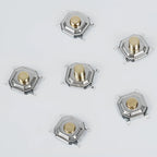 100pcs Tactile Switches 5.2x5.2 Smd Push Button 4*4*1.5mm/1.6/1.7/1.8/1.9/2/2.5/3/3.5/4/4.5/5/6/7/8/9 12V Copper Head Self-reset