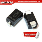 100PCS 1N5819 SS14 1N5822 SS34 SR160 SS16 1N5817 SS12 SR1100 SS110 SR360 SS36 SR240 SS24 SR2100 SS210 SS310 SMA Rectifier diode