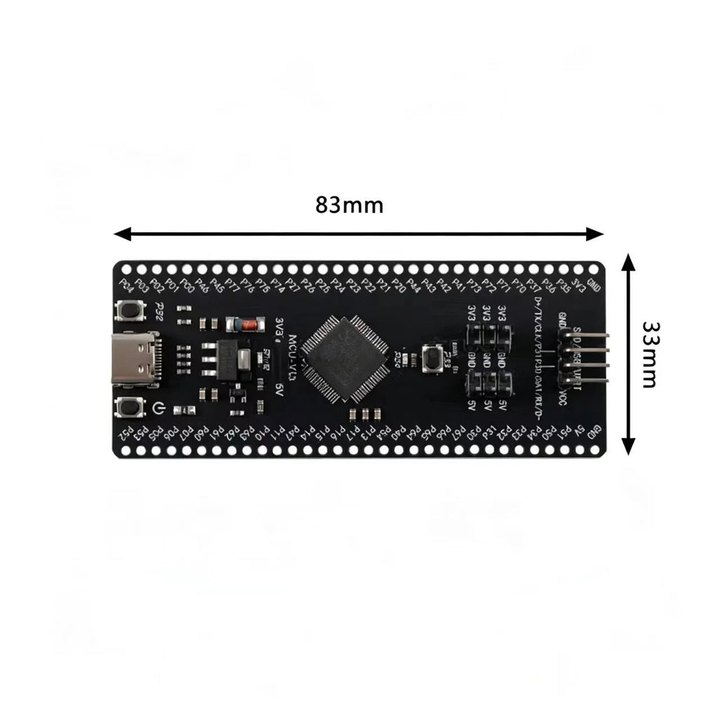 STC8H8K64U Original Genuine Core Board 8051 Microcontroller Core Learning Development Board with USB Download and Burning
