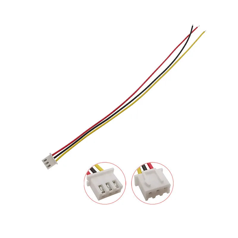 10Pcs/lot JST XH2.54 3 Pin Male Plug / Female Socket Connector XH 2.54mm Pitch 3P Docking Terminal with Wire Cable 26AWG 20CM