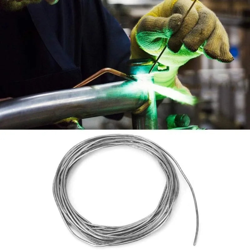 4/2/1M Low Temperature Easy Melt Aluminum Universal Silver Welding Rod Cored Wire Rod Solder No Need Solder Powder Weld Bar